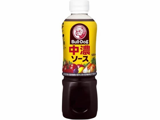 【7本セット】ブルドックソース 中濃ソース 500ml【F倉庫】