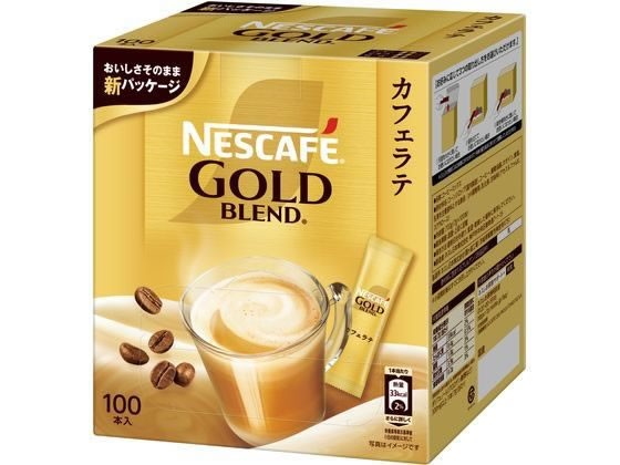 【1セット】ネスレ ネスカフェ ゴールドブレンド スティックコーヒー(砂糖・ミルク入) 100P【F倉庫】