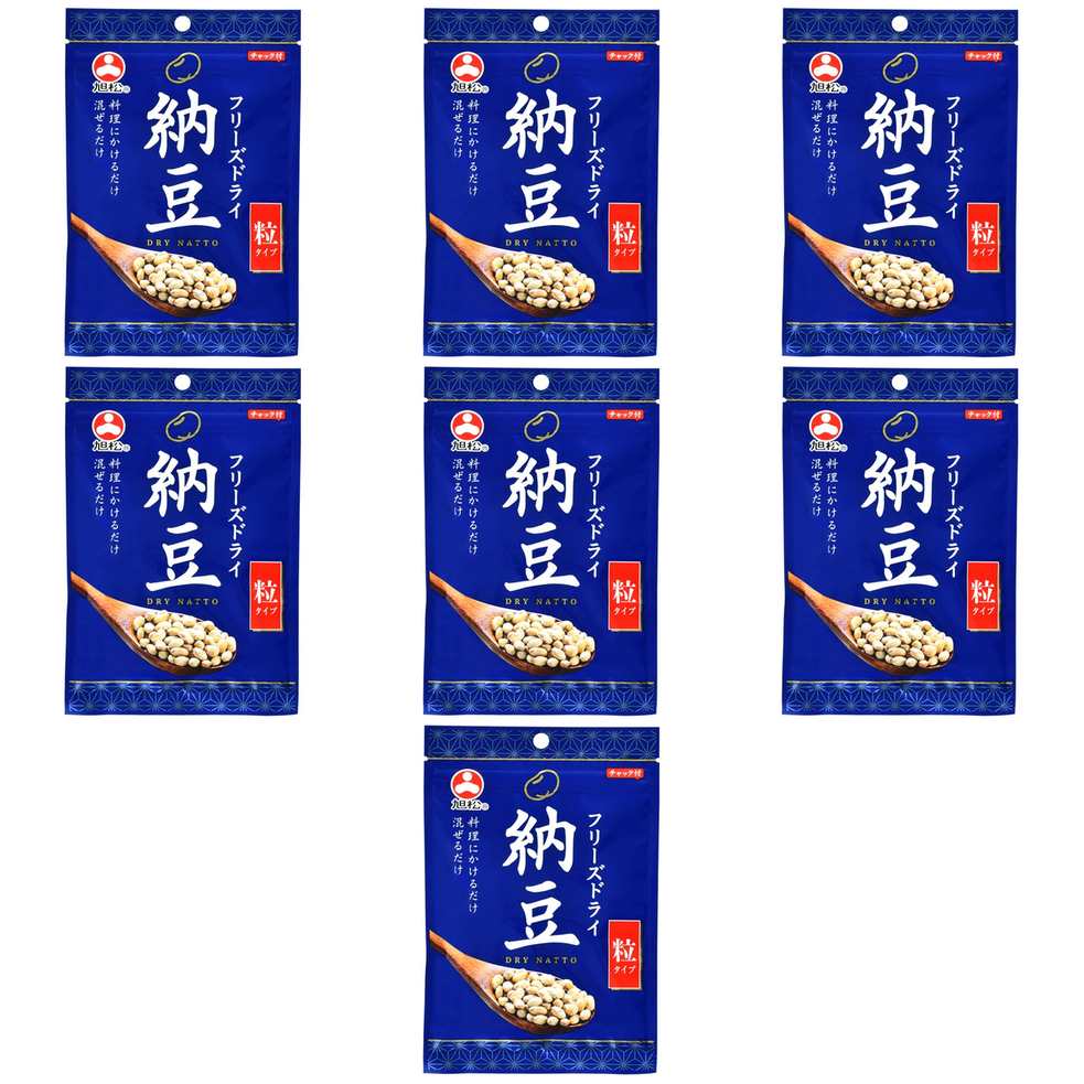 【商品説明】 旭松食品 フリーズドライ納豆 粒タイプ 30g の 商品概要 糸引きがなくにおい控えめで、どんな料理にもかけるだけ混ぜるだけで自由に使える万能納豆です。ポリポリとした食感がくせになる新感覚の食材です。便利なチャック付き。納豆菌が生きています。(納豆菌とは...ナットウキナーゼなど様々な酵素を生成し、整腸作用など身体にうれしい働きをもつと言われています。) 内容量:30g セット内容:7個 【商品スペック】 旭松食品 フリーズドライ納豆 粒タイプ 30g の商品スペック その他 原材料:大豆、納豆菌 他の旭松食品の食品&飲料・お酒を探す 食品&飲料・お酒 旭松食品>乾物 旭松食品>乾燥豆 旭松食品 メーカー都合により、パッケージや内容が変更となる場合がございます。パッケージ変更を理由とした返品は承っておりません。