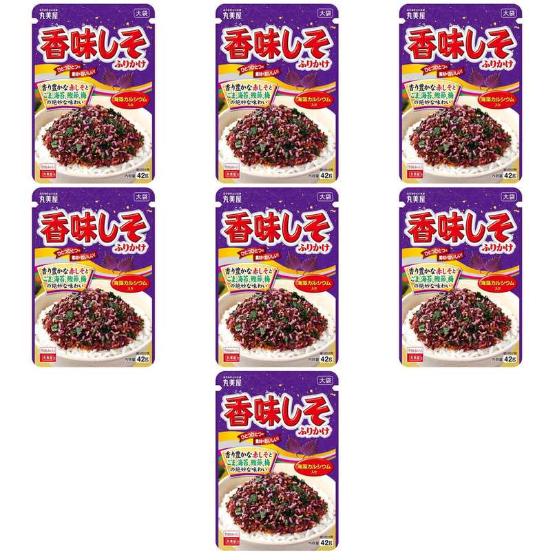 丸美屋 香味しそふりかけ 大袋 42g × 7【Y倉庫】