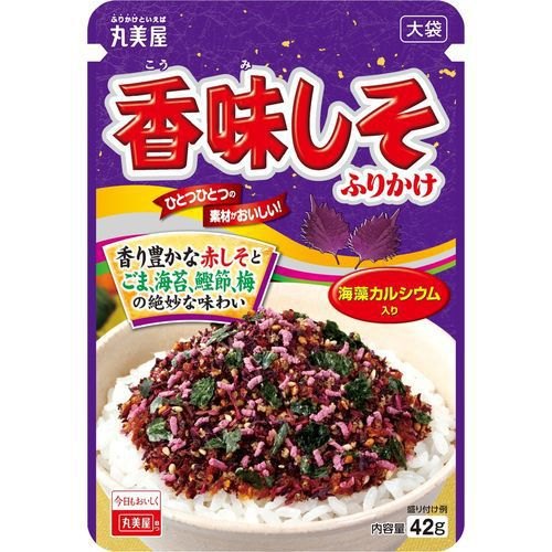 丸美屋 香味しそふりかけ 大袋 42g × 7【Y倉庫】