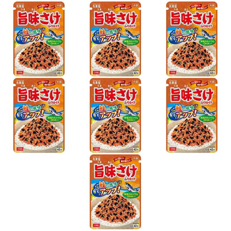 丸美屋 旨味さけふりかけ 大袋 42g × 7【Y倉庫】