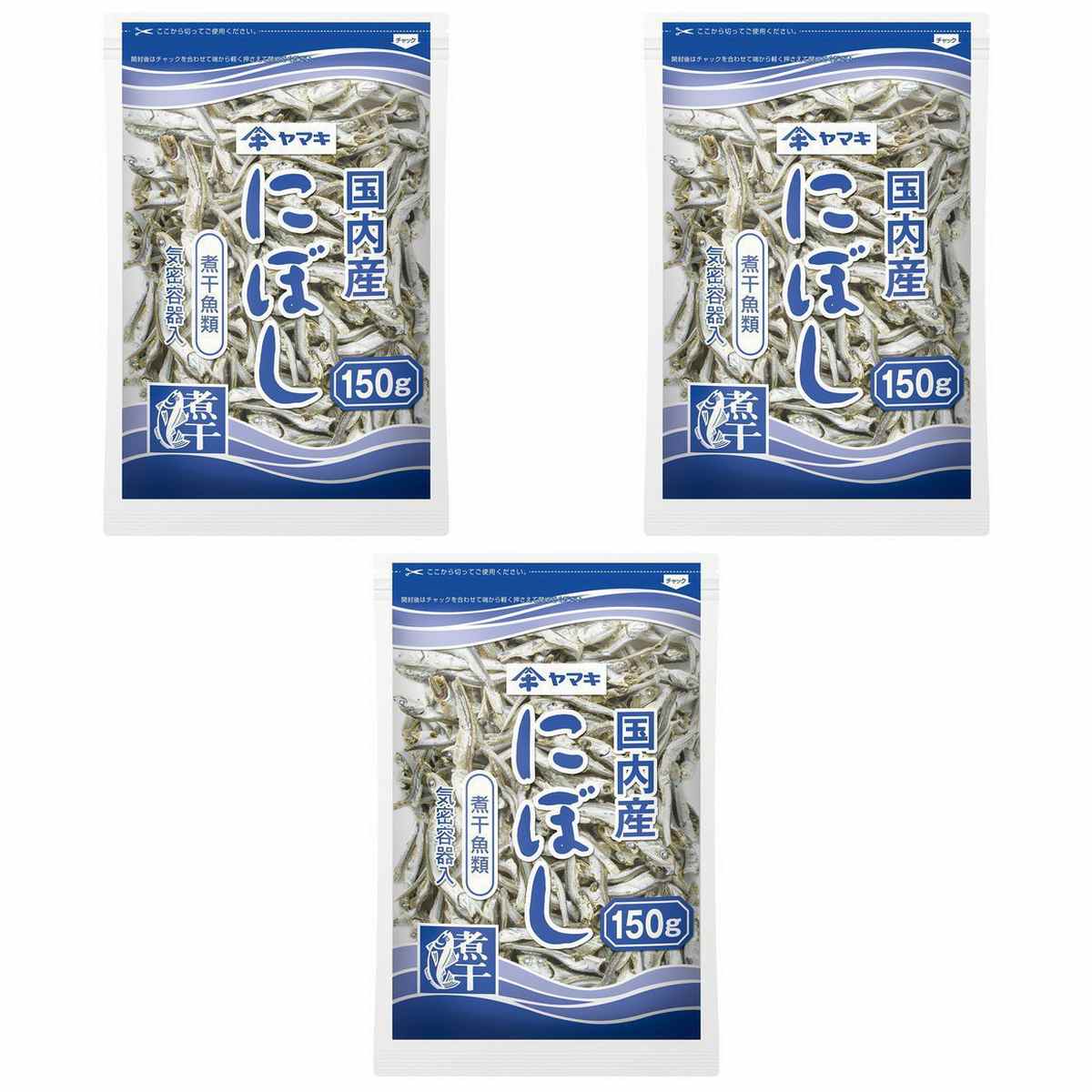 【商品説明】 ヤマキ 煮干 150g の 商品概要 コクがあり、風味の強いだしがとれる煮干 煮干はたんぱく質やカルシウムを豊富に含む代表的な食品です。コクがあり、風味の強いだしをお楽しみ頂けます。 内容量:150g セット内容:3個 原産地:日本 【商品スペック】 ヤマキ 煮干 150g の商品スペック その他 ●原材料:かたくちいわし(国内産)、食塩 他のヤマキの食品&飲料・お酒を探す 食品&飲料・お酒 ヤマキ>乾物 ヤマキ>煮干し ヤマキ メーカー都合により、パッケージや内容が変更となる場合がございます。パッケージ変更を理由とした返品は承っておりません。