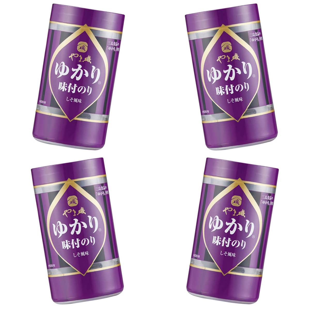 やま磯 ゆかり味のりカップG 8切26枚 × 4