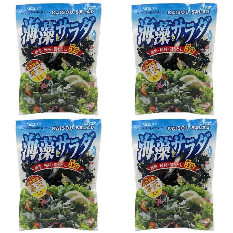 【商品説明】 三幸産業 海藻サラダ 70g の 商品概要 簡単便利 水戻しをしてお好きなドレッシングをかけるだけで海藻サラダの出来上がり! 10倍に増えてたくさん使える! わかめは水戻しすると約10倍に増えます。戻す際は量の調整にお気を付けください。 色々なお料理に 海藻サラダはもちろん、酢の物やうどん、お刺身の付け合わせ、おみそ汁などにもご利用いただけます。 ご注意 特定原材料のうち卵、乳成分、小麦、えび、かにを使用した設備で製造しています。 内容量:70g セット内容:4個 【商品スペック】 三幸産業 海藻サラダ 70g の商品スペック その他 ●内容量:70g ●名称:乾燥海藻サラダ ●原材料名:乾燥わかめ(中国製造)、乾燥白木耳、乾燥茎わかめ、寒天、乾燥つのまた ●保存方法:高温多湿・直射日光を避け、常温で保存してください。 ●栄養成分表示[70g当たり]:エネルギー:98kcal、たんぱく質:12g、脂質:2.7g、炭水化物:30.9g、食塩相当量:12.6g 他の三幸産業の食品&飲料・お酒を探す 食品&飲料・お酒 三幸産業>乾物 三幸産業>乾燥わかめ 三幸産業 メーカー都合により、パッケージや内容が変更となる場合がございます。パッケージ変更を理由とした返品は承っておりません。
