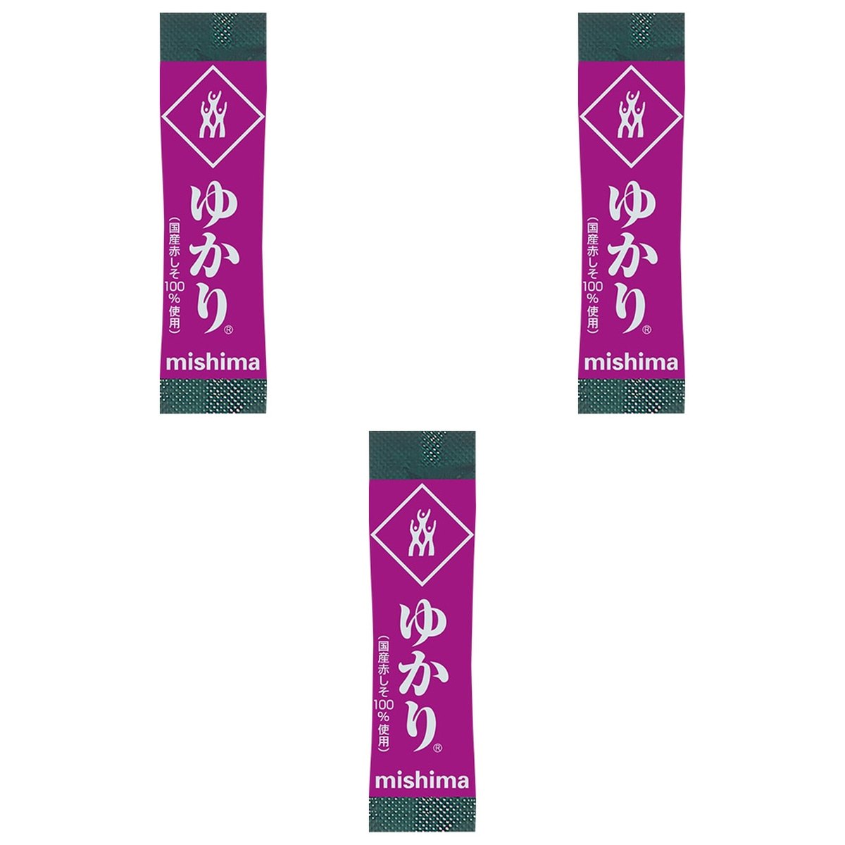 【商品説明】 三島食品 ゆかり スティックタイプ(国産赤しそ100%使用) 1.7g×40袋 の 商品概要 携帯に便利なスティックふりかけ 色鮮やかなごはんが出来上がります。国産赤しそを使用。グルタミン酸ソーダ無添加。 内容量:68g(1.7g×40袋) セット内容:3個 原産地:日本 【商品スペック】 三島食品 ゆかり スティックタイプ(国産赤しそ100%使用) 1.7g×40袋 の商品スペック その他 ●原材料名:塩蔵赤しそ(赤しそ(日本)、食塩、梅酢)、砂糖、食塩、酵母エキス/酸味料 ●本品に含まれているアレルゲン:該当なし(※アレルゲンは特定原材料及び特定原材料に準ずるものを、表示対象としています。) ●内容量:68g(1.7g×40袋) ●賞味期間(未開封):製造日より365日 ●保存方法(未開封):直射日光、高温多湿を避けてください。 ●栄養成分表示:【1袋(1.7g)当たり】エネルギー3kcal、たんぱく質0.2g、脂質0.03g、炭水化物0.7g、食塩相当量0.7g この表示値は、目安です。 ●ご注意・備考など:この商品は食品添加物の「調味料(アミノ酸等)」を使用していませんが、うま味を付与するために、アミノ酸を含む原材料(酵母エキスやたん白加水分解物)を使用しています。 他の三島食品の食品&飲料・お酒を探す 食品&飲料・お酒 三島食品>乾物 三島食品>ふりかけ 三島食品 メーカー都合により、パッケージや内容が変更となる場合がございます。パッケージ変更を理由とした返品は承っておりません。