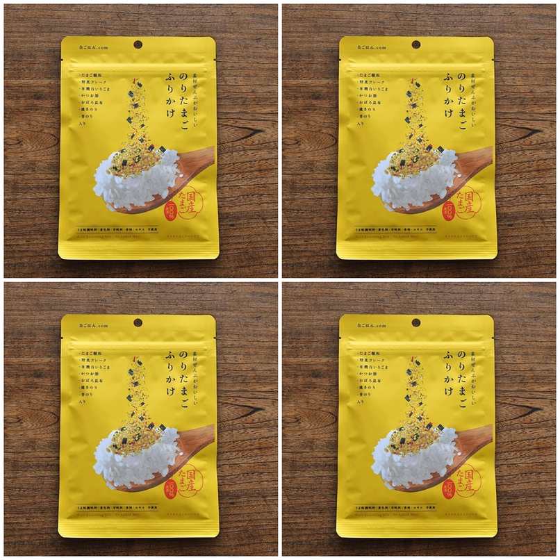 山本佐太郎商店 白ごはん.com のりたまごふりかけ 25g × 4【Y倉庫】