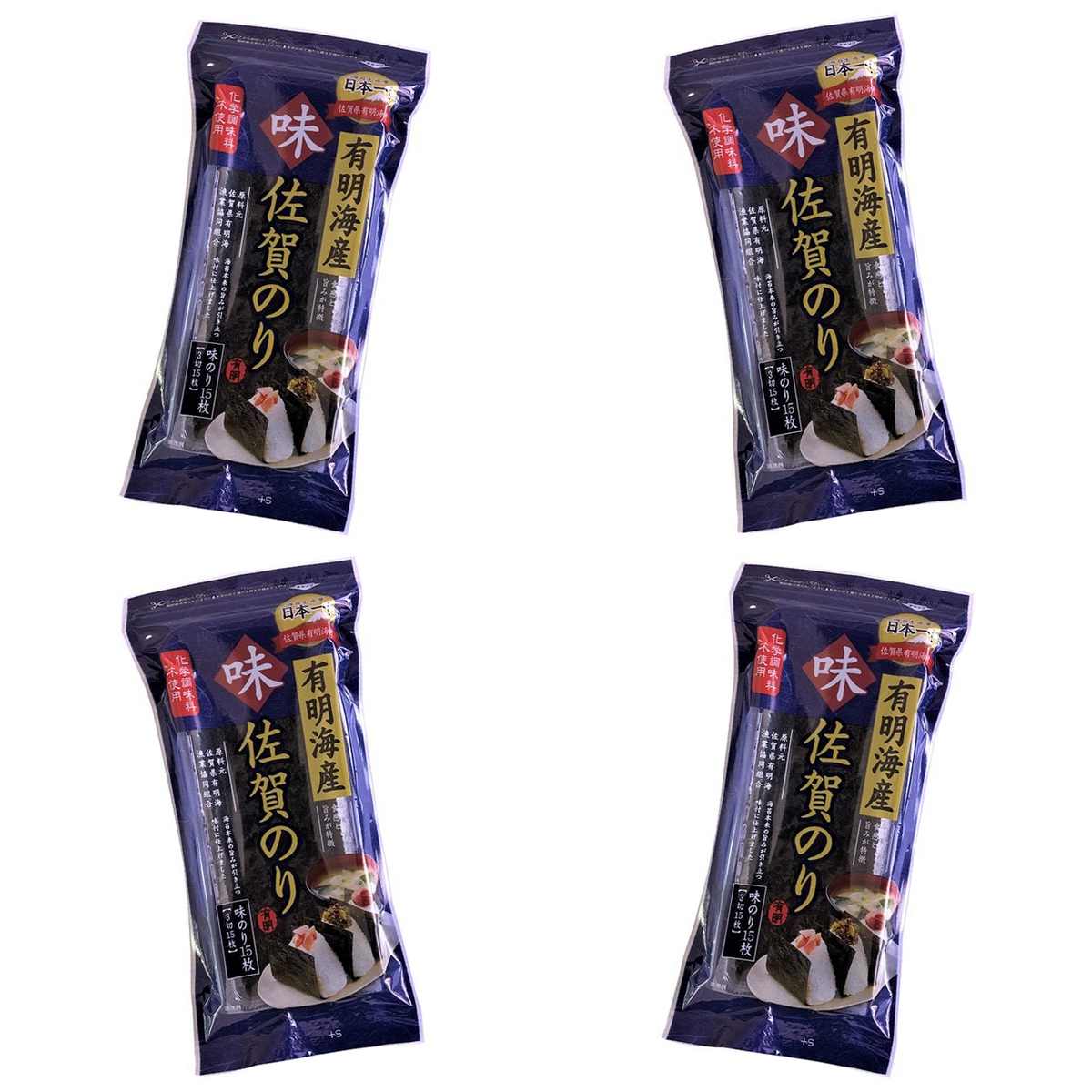 【商品説明】 佐賀海苔 佐賀海苔 有明海産佐賀のりおにぎり味のり 3切15枚 の 商品概要 生産量日本一を記録する佐賀県有明海産の海苔を使用 佐賀県有明海産の海苔はパリッとした食感と旨みが特徴の海苔です パリッとした歯切れが良い若摘み海苔を使用 海苔はビタミン・ミネラル・食物繊維が豊富な健康食です おにぎり用 おにぎりに巻いてお召し上がりください 内容量:15枚 セット内容:4個 原産地:日本 【商品スペック】 佐賀海苔 佐賀海苔 有明海産佐賀のりおにぎり味のり 3切15枚 の商品スペック その他 ●原材料:乾のり(佐賀県有明海産)、調味液(しょうゆ、砂糖、魚介エキス、酵母エキス、食塩、たん白加水分解物、チキンエキス)/香辛料抽出物、(一部に小麦・えび・大豆・鶏肉を含む) ●ご注意: ●品質保持のため、乾燥剤を封入しております。食品ではありませんので、食べないでください。 ●賞味期限は、未開封の状態で表示されている方法で保存したときに品質が保たれる期限です。 ●のりは湿りやすい食品ですので、開封後は袋のチャックをしっかり閉めて保管し、賞味期限にかかわらず早くお召し上がりください。 ●保存方法:直射日光、高温多湿を避けて保存してください。 ●本体寸法/幅×奥行×高さ(約cm):2.5×13×26 ●本体重量(約kg):0.046 ●7大アレルゲン:小麦・えび 他の佐賀海苔の食品&飲料・お酒を探す 食品&飲料・お酒 佐賀海苔>乾物 佐賀海苔>味付けのり 佐賀海苔 メーカー都合により、パッケージや内容が変更となる場合がございます。パッケージ変更を理由とした返品は承っておりません。