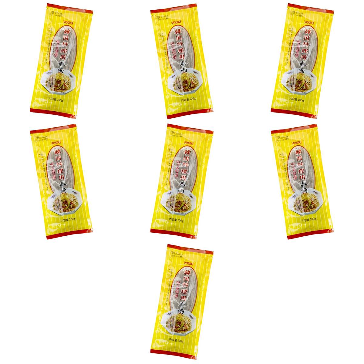 【商品説明】 ユウキ食品 韓国料理用春雨 100g の 商品概要 ツルツルとした舌触りが特徴の春雨 熱に強く、のびにくいさつまいもでん粉の春雨です。舌触りと歯応えが良く、チャプチェに最適です。中国産。 内容量:100g セット内容:7個 【商品スペック】 ユウキ食品 韓国料理用春雨 100g の商品スペック その他 ●内容量:100g ●原材料:さつまいもでん粉 ●産地:中国 ●栄養成分(100gあたり):エネルギー341kcal、たんぱく質:0.1g、脂質:0.5g、炭水化物:83.9g、食塩相当量:0.04g 他のユウキ食品の食品&飲料・お酒を探す 食品&飲料・お酒 ユウキ食品>乾物 ユウキ食品>春雨 ユウキ食品 メーカー都合により、パッケージや内容が変更となる場合がございます。パッケージ変更を理由とした返品は承っておりません。