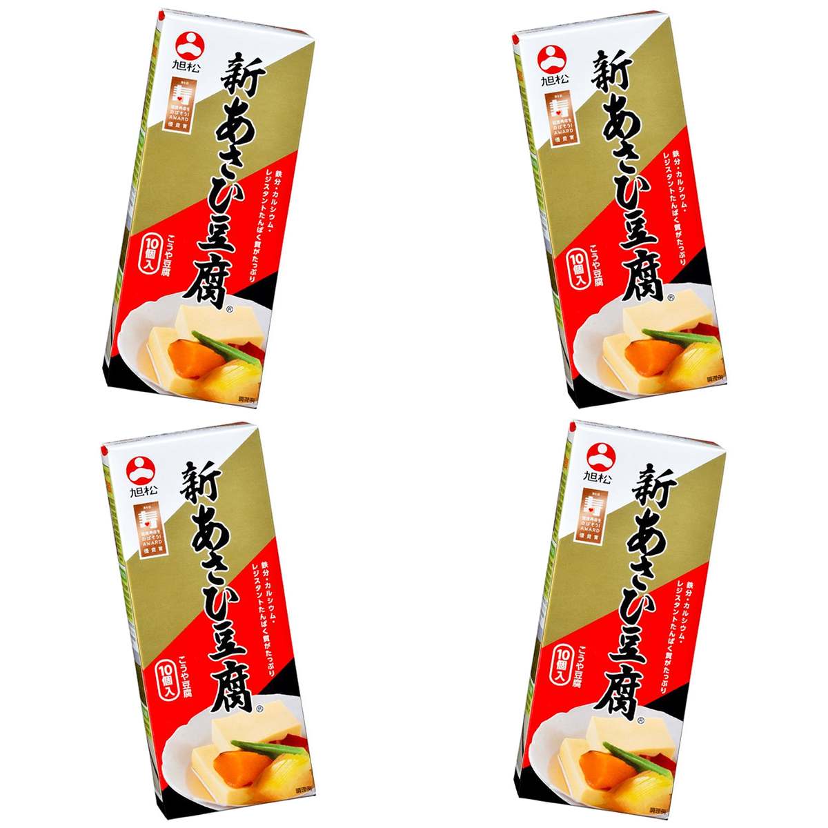 【商品説明】 旭松食品 新あさひ豆腐 10個入 [こうや豆腐] の 商品概要 湯戻し不要で簡単に調理ができ、ふっくらやわらかい食感を楽しむ事ができます。独自製法により、一般的なこうや豆腐(日本食品標準成分表2015より)よりもナトリウムが95%少なく、カリウムを多く含みます。含め煮はもちろん様々なお料理にお使い頂けます。 内容量:10個 セット内容:4個 【商品スペック】 旭松食品 新あさひ豆腐 10個入 [こうや豆腐] の商品スペック その他 原材料:大豆/炭酸カリウム、豆腐用凝固剤 他の旭松食品の食品&飲料・お酒を探す 食品&飲料・お酒 旭松食品>乾物 旭松食品>高野豆腐 旭松食品 メーカー都合により、パッケージや内容が変更となる場合がございます。パッケージ変更を理由とした返品は承っておりません。