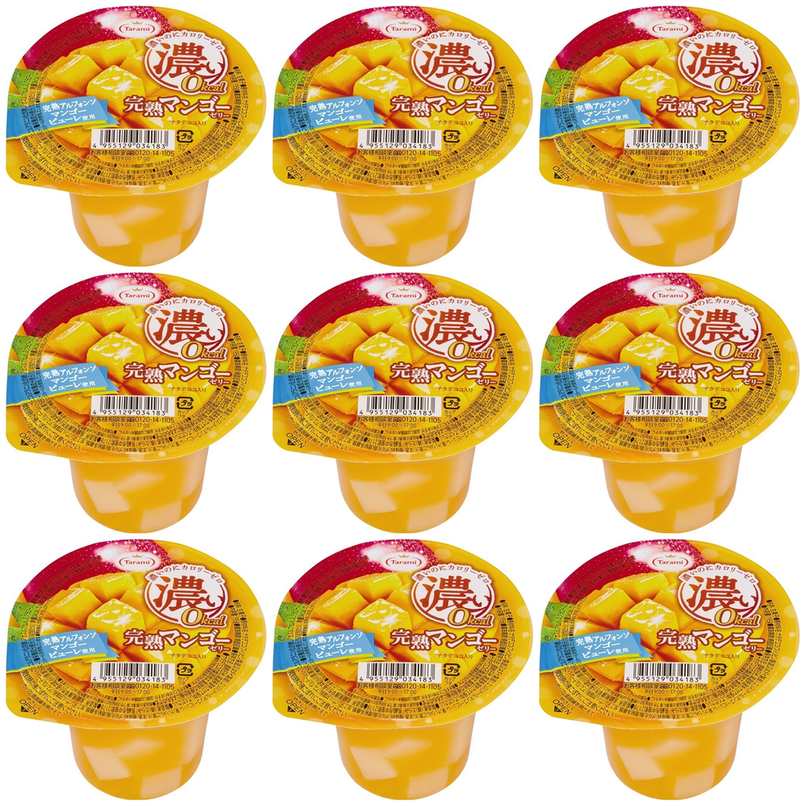 たらみ 濃い0kcal 完熟マンゴーゼリー 195g × 9