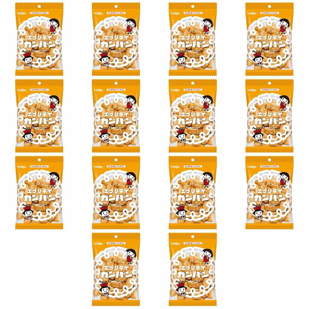 【商品説明】 北陸製菓 hokka 北陸製菓 エブリデイカンパン 90g の 商品概要 特徴 長時間イースト発酵させてからじっくりと時間をかけて焼き上げられています。 シンプルな原材料だからこそ製法による美味しさが活かされています。 発酵生地からくる独特の奥深い味わいに、黒ごまの香ばしさがアクセントになっています。 ベーシックで飽きの来ない味だからこそ、いつでも身近な存在として食べていただけることをコンセプトにした「エブリデイカンパン」です。 内容量:90g セット内容:14個 原産地:日本 【商品スペック】 北陸製菓 hokka 北陸製菓 エブリデイカンパン 90g の商品スペック その他 ●内容量:90g ●名称:ビスケット・クッキー ●食物アレルギー:小麦、ごま ●原材料:小麦粉(国内製造)、砂糖、ショートニング、胡麻、食塩、パン酵母 ●産地:日本 ●保存方法:直射日光、高温多湿を避けて保存してください。 ●栄養成分:栄養成分表示 (1袋90g当り) エネルギー381kcal たんぱく質10.0g 脂質7.2g 炭水化物70.5g(糖質67.9g 食物繊維2.6g) 食塩相当量0.9g 他のhokkaの食品&飲料・お酒を探す 食品&飲料・お酒 北陸製菓 hokka>お菓子・スイーツ 北陸製菓 hokka>ビスケット・クッキー・パイ 北陸製菓 hokka メーカー都合により、パッケージや内容が変更となる場合がございます。パッケージ変更を理由とした返品は承っておりません。