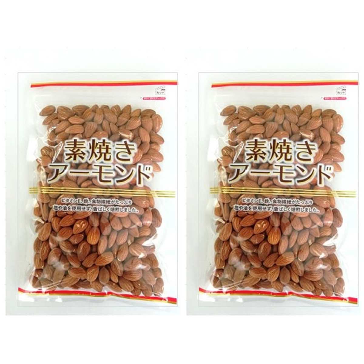 【商品説明】 共立食品 素焼き アーモンド 大袋 500g の 商品概要 特徴 カルフォルニア産アーモンドをノンフライロースト製法で香ばしく焙煎しました。食塩・油不使用です。大容量サイズです。 内容量:500g セット内容:2個 【商品スペック】 共立食品 素焼き アーモンド 大袋 500g の商品スペック その他 ●内容量:500g ●名称:木の実 ●食物アレルギー:アーモンド ●原材料:アーモンド(アメリカ) ●保存方法:直射日光、高温多湿の場所をさけて保存してください。 ●栄養成分:100g当たり:熱量(kcal)629、たんぱく質(g)21.5、脂質(g)54.0、炭水化物(g)19.3、糖質9.1、食物繊維10.2、食塩相当量(g)0.003、ビタミンE(mg)18.9、鉄(mg)4.0 他の共立食品の食品&飲料・お酒を探す 食品&飲料・お酒 共立食品>お菓子・スイーツ 共立食品>ナッツ 共立食品 メーカー都合により、パッケージや内容が変更となる場合がございます。パッケージ変更を理由とした返品は承っておりません。