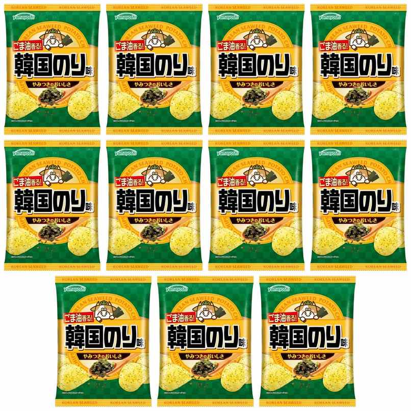 【商品説明】 山芳製菓 ポテトチップス韓国のり味 47g の 商品概要 特徴 ごま油が香る韓国のりのおいしさを楽しめるポテトチップス。 内容量:47g セット内容:11個 原産地:日本 【商品スペック】 山芳製菓 ポテトチップス韓国のり味 47g の商品スペック その他 ●内容量:47g ●名称:スナック菓子 ●原材料名:じゃがいも(遺伝子組換えでない)(国産)、パーム油、米油、ぶどう糖、デキストリン、食塩、砂糖、たん白加水分解物、焼のり、乳糖、酵母エキスパウダー、レッドペッパー、ごま油/調味料(アミノ酸等)、香料、甘味料(ステビア、カンゾウ)、香辛料抽出物、(一部に小麦・乳成分・ごま・大豆を含む) ●原産国:日本 ●保存方法:直射日光・高温多湿を避けてください。 ●食物アレルギー:小麦・乳成分・ごま・大豆 他の山芳製菓の食品&飲料・お酒を探す 食品&飲料・お酒 山芳製菓>お菓子・スイーツ 山芳製菓>スナック菓子 山芳製菓 メーカー都合により、パッケージや内容が変更となる場合がございます。パッケージ変更を理由とした返品は承っておりません。