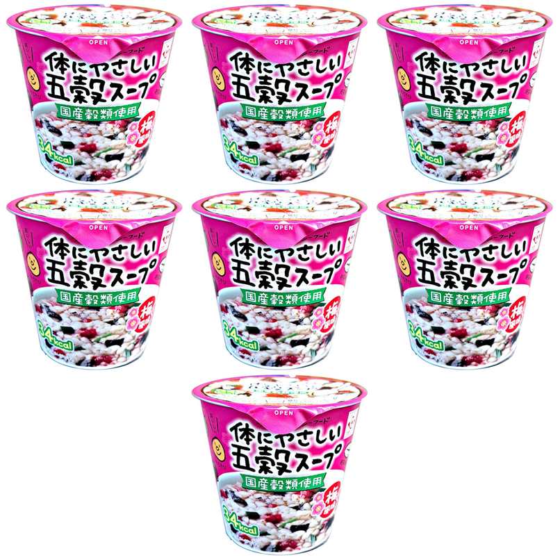 ヒガシフーズ 体にやさしい五穀スープ 梅風味 11g × 7【Y倉庫】