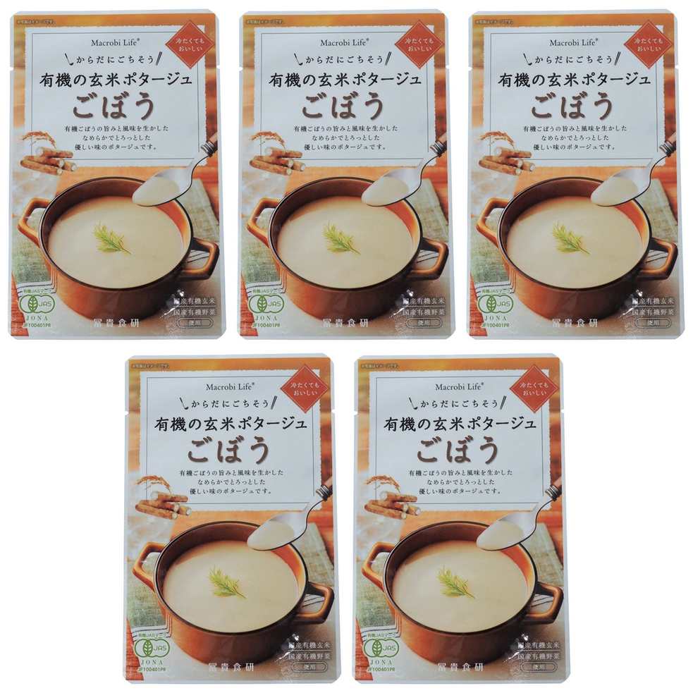 【商品説明】 冨貴食研 有機の玄米ポタージュ・ごぼう 135g の 商品概要 特徴 有機ごぼうの旨みと風味を生かしたなめらかでとろっとした優しい味の有機の玄米ごぼうポタージュです。 内容量:135g セット内容:5個 【商品スペック】 冨貴食研 有機の玄米ポタージュ・ごぼう 135g の商品スペック その他 ●原材料:有機ごぼう(国産)、有機たまねぎ、有機玄米、なたね油、食塩 他の冨貴食研の食品&飲料・お酒を探す 食品&飲料・お酒 冨貴食研）インスタント食品 冨貴食研）スープ・味噌汁 冨貴食研）箱・袋スープ 冨貴食研 メーカー都合により、パッケージや内容が変更となる場合がございます。パッケージ変更を理由とした返品は承っておりません。