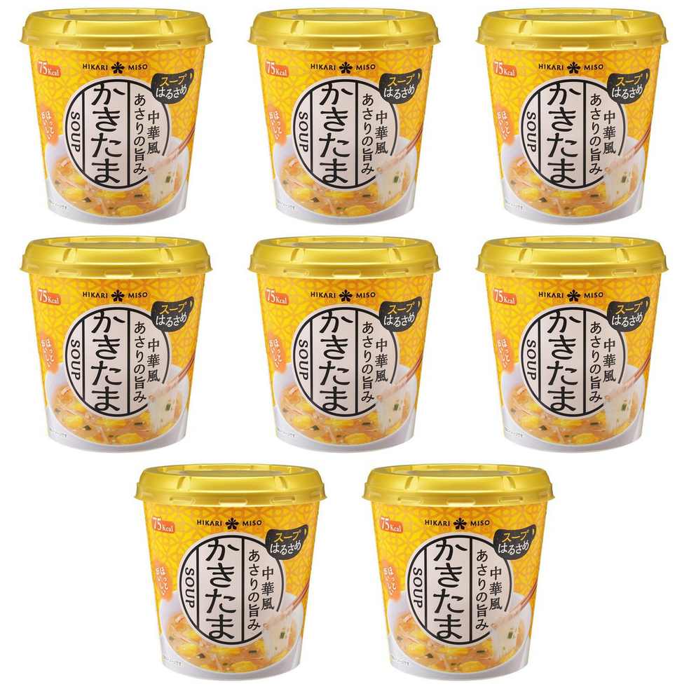 ひかり味噌 カップスープはるさめ 中華風かきたま 1食 × 8【Y倉庫】