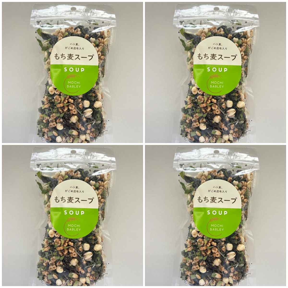 マツキクフーズ もち麦スープ 60g × 4【Y倉庫】