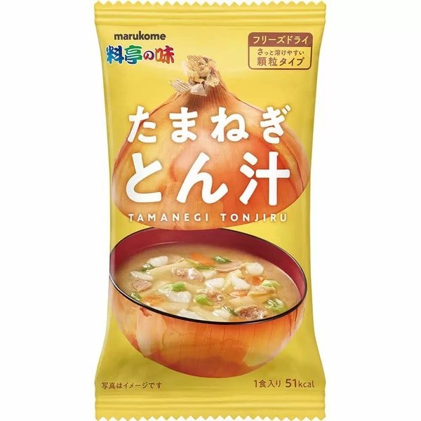 マルコメ フリーズドライ顆粒みそ汁 料亭の味 たまねぎとん汁 1食 [即席みそ汁] × ...