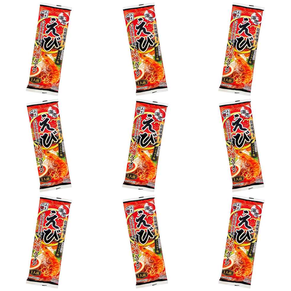 【商品説明】 五木食品 えび味噌ラーメン 120g の 商品概要 信州産赤味噌とえびの風味と旨味がある濃厚スープ 1人前使い切り お鍋で簡単調理 内容量:120g セット内容:9個 原産地:日本 【商品スペック】 五木食品 えび味噌ラーメン 120g の商品スペック 味 えび味噌 麺の種類 ノンフライ麺 他の五木食品の食品&飲料・お酒を探す 食品&飲料・お酒 五木食品）インスタント食品 五木食品）袋麺 五木食品）袋麺(ラーメン) 五木食品 入数 1人前 その他 原材料:めん〔小麦粉(国内製造)、食塩〕、畜肉エキス(ポーク、チキン)、エビエキス、しょうゆ、砂糖、味噌、香味油、食塩、酵母エキス、野菜エキス、動物油脂、香辛料、オイスターソース/調味料(アミノ酸等)、かんすい、クチナシ色素、パプリカ色素、酸化防止剤(ビタミンE)、カラメル色素、(一部に小麦・乳成分・大豆・鶏肉・豚肉・牛肉・えび・ごま・ゼラチンを含む) メーカー都合により、パッケージや内容が変更となる場合がございます。パッケージ変更を理由とした返品は承っておりません。
