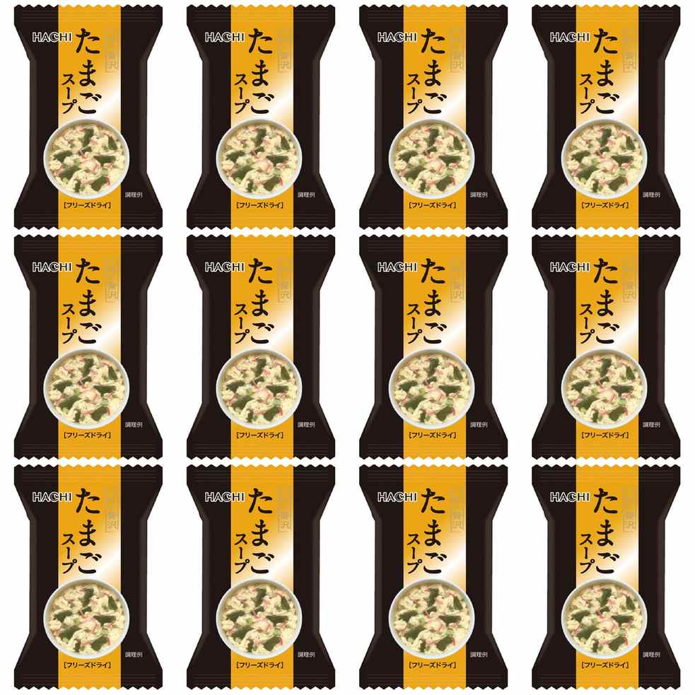 ハチ食品 一杯の贅沢 たまごスープ 8.0g × 12【Y倉庫】