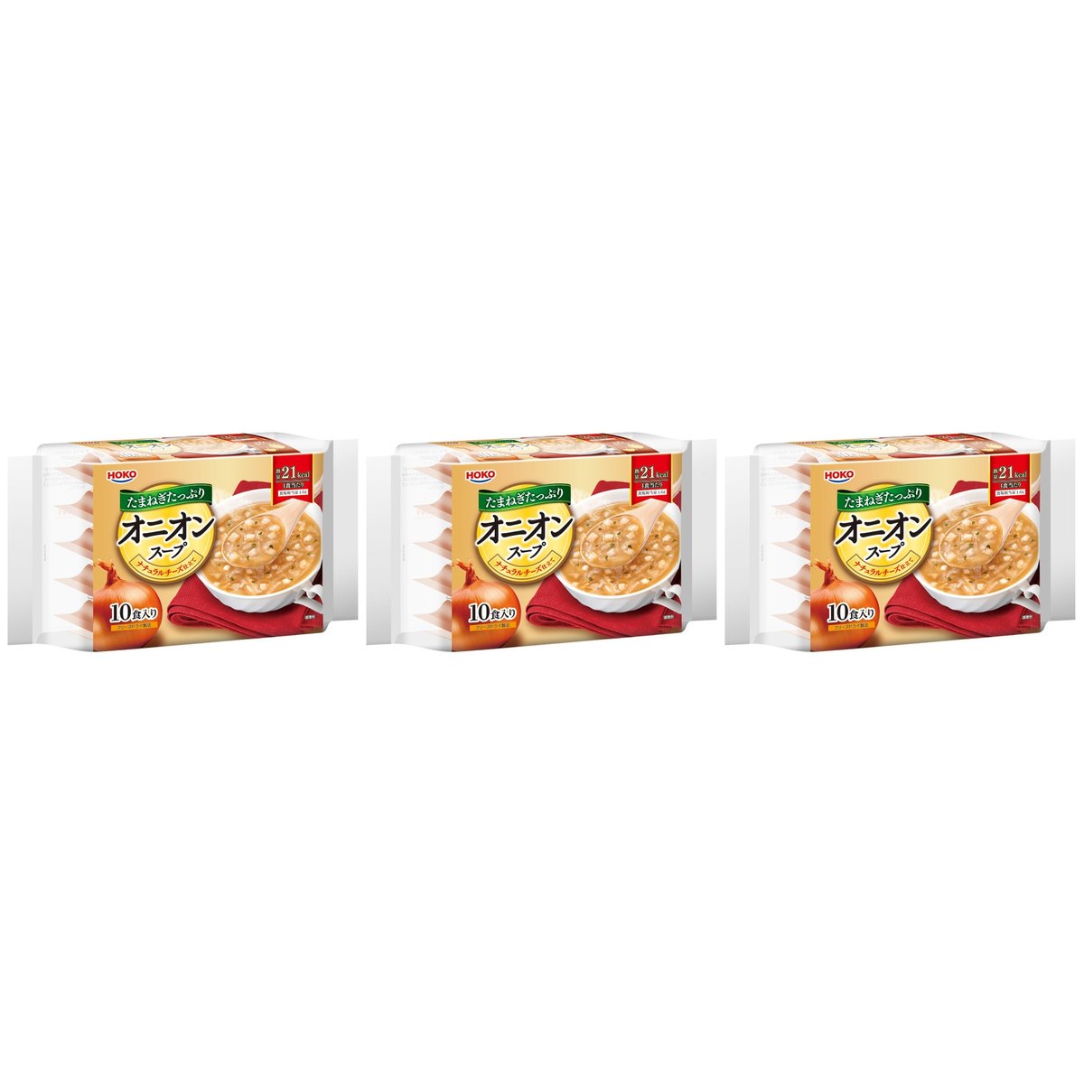 宝幸 HOKO たまねぎたっぷりオニオンスープ 6.4g×10食入り × 3【Y倉庫】