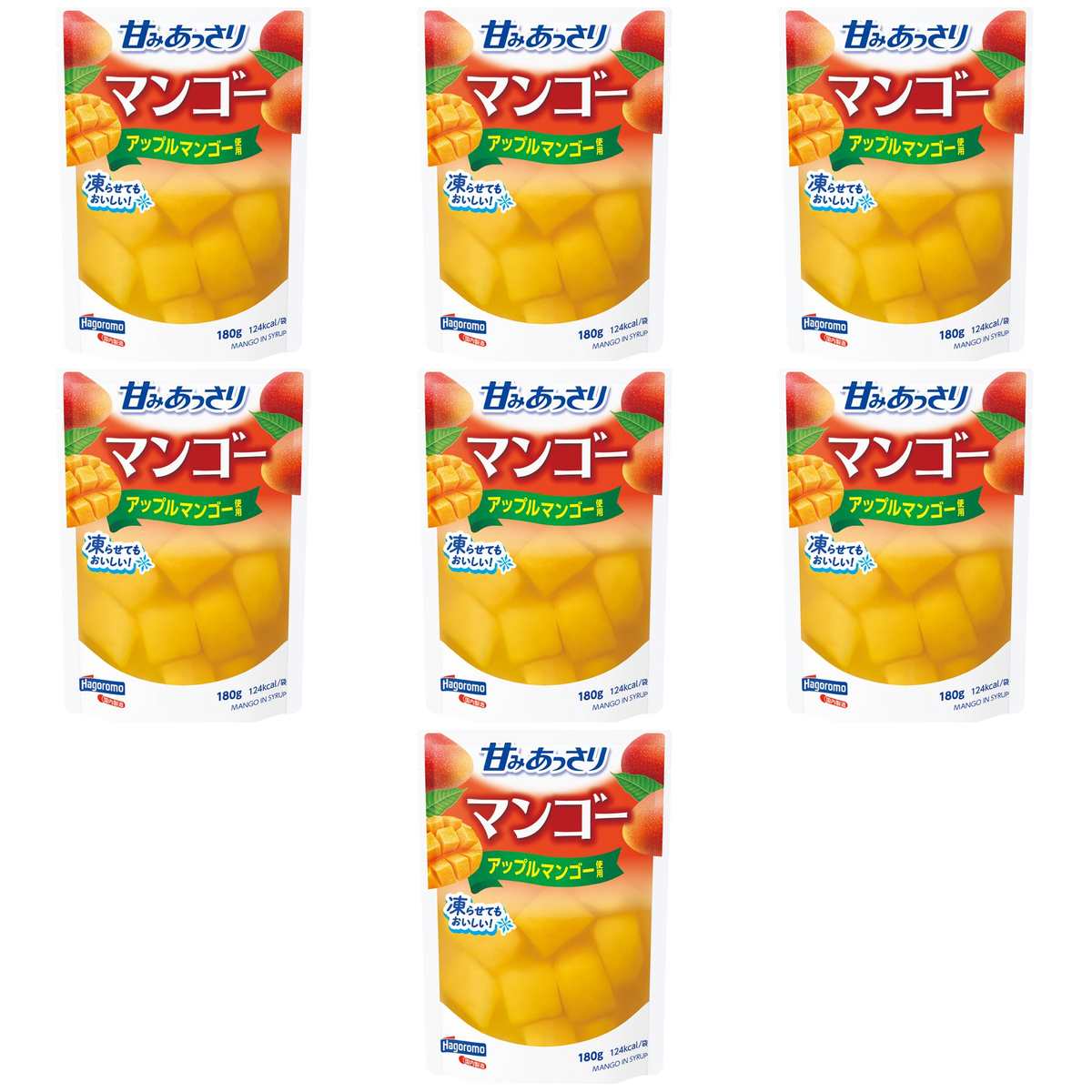 【商品説明】 はごろもフーズ 甘みあっさり マンゴー(パウチ) 180g の 商品概要 アップルマンゴー コクのある甘みとなめらかな舌触りのアップルマンゴー。 内容量:180g セット内容:7個 【商品スペック】 はごろもフーズ 甘みあっさり マンゴー(パウチ) 180g の商品スペック その他 ●原材料名:マンゴー、ぶどう糖果糖液糖/クエン酸、乳酸Ca、酸化防止剤(ビタミンC)、甘味料(ステビア) 他のはごろもフーズの食品&飲料・お酒を探す 食品&飲料・お酒 はごろもフーズ）缶詰・瓶詰・パウチ はごろもフーズ）フルーツ・デザート はごろもフーズ メーカー都合により、パッケージや内容が変更となる場合がございます。パッケージ変更を理由とした返品は承っておりません。
