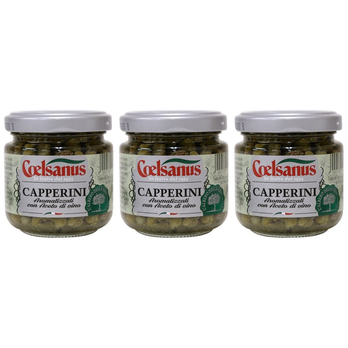 モンテ物産 チェルサヌス ケッパー酢漬け 60g × 3【Y倉庫】