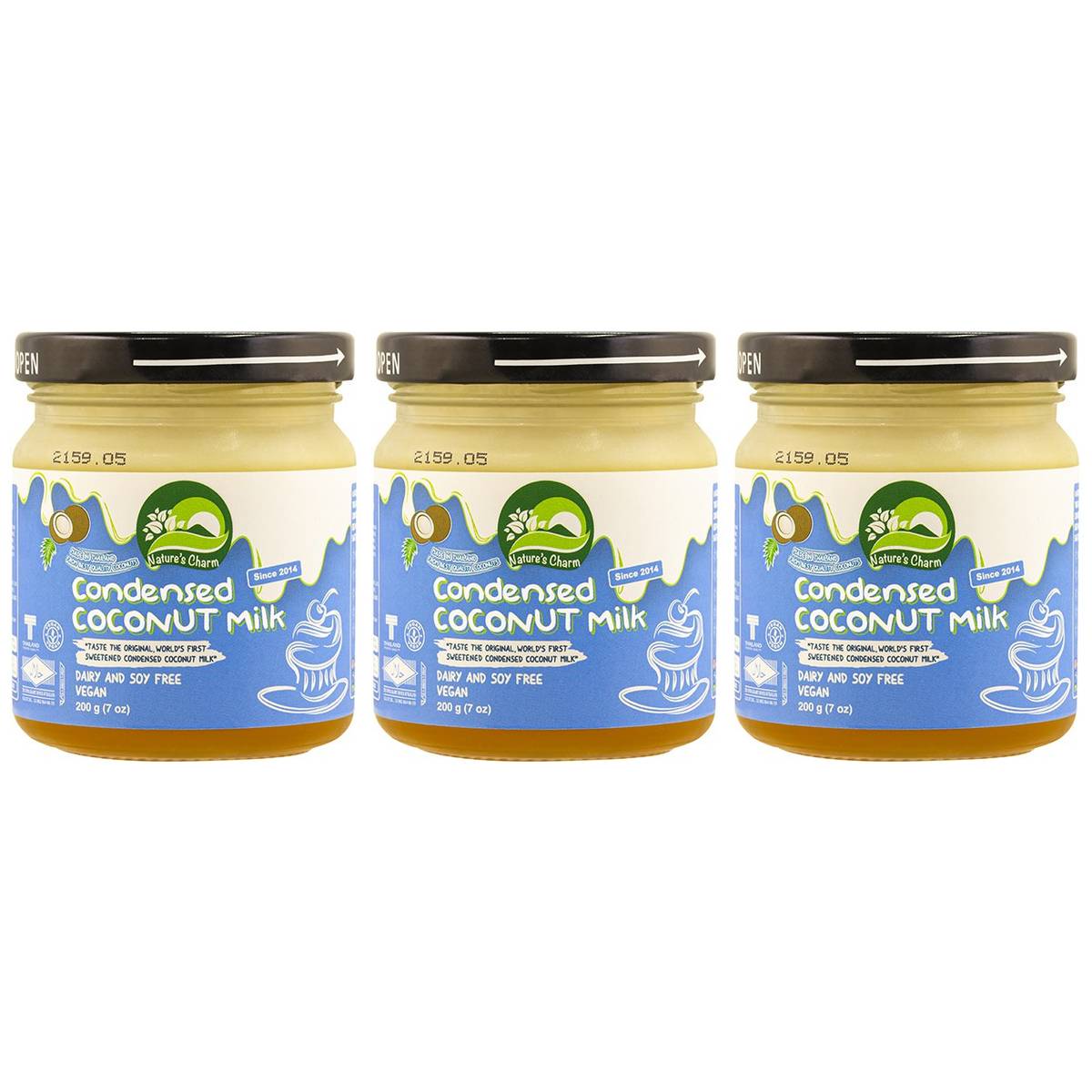 【商品説明】 ユウキ食品 コンデンスココナッツミルク 200g の 商品概要 特徴 ココナッツミルクの風味とコクのある甘さが特徴です。イチゴなどのフルーツや、デザートソース、パンケーキ、お菓子作りなどに最適です。タイ産。 内容量:200g セット内容:3個 【商品スペック】 ユウキ食品 コンデンスココナッツミルク 200g の商品スペック その他 ●内容量:200g ●原材料:ココナッツ、砂糖、食塩/炭酸カルシウム、糊料(CMC、セルロース、カラギナン、加工デンプン) ●栄養成分(100gあたり) エネルギー:329kcal たんぱく質:0.9g 脂質:7.2g 炭水化物:65.2g 食塩相当量:0.3g ●産地:タイ 他のユウキ食品の食品&飲料・お酒を探す 食品&飲料・お酒 ユウキ食品）缶詰・瓶詰・パウチ ユウキ食品）フルーツ・デザート ユウキ食品 メーカー都合により、パッケージや内容が変更となる場合がございます。パッケージ変更を理由とした返品は承っておりません。