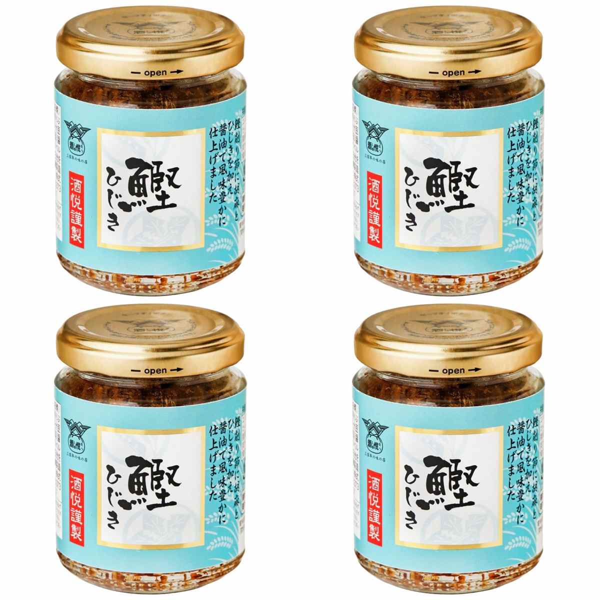 【商品説明】 酒悦 鰹ひじき 50g の 商品概要 創業1675年の味の店/ご飯のお供 噛むほどに口の中に鰹の旨味と香ばしいごまの香りが広がります。 おにぎりやお弁当に 忙しい日や疲れた日でも、手間なく簡単にご飯のお供を。 内容量:50g セット内容:4個 【商品スペック】 酒悦 鰹ひじき 50g の商品スペック 内容量 50g アレルゲン 小麦 ごま 大豆 他の酒悦の食品&飲料・お酒を探す 食品&飲料・お酒 酒悦）缶詰・瓶詰・パウチ 酒悦）ツナ・さば・鮭など魚介類 酒悦）ツナ(マグロ・カツオ) 酒悦 栄養成分表示 161kcal ※エネルギー(1本(50g)あたり) 14.3g ※たんぱく質 3.9g ※脂質 17.2g ※炭水化物 2.4g ※食塩相当量 その他 ●内容量:50g ●名称:謹製 鰹ひじき ●原材料名:醤油、砂糖、かつお削りぶし、ごま、ひじき、(一部に小麦・ごま・大豆を含む) ●保存方法:直射日光を避け、常温で保存してください。 ●栄養成分:エネルギー161kcal、たんぱく質14.3g、脂質3.9g、炭水化物17.2g、食塩相当量2.4g...(1本(50g)あたり) ●食物アレルギー:小麦、ゴマ、大豆 メーカー都合により、パッケージや内容が変更となる場合がございます。パッケージ変更を理由とした返品は承っておりません。