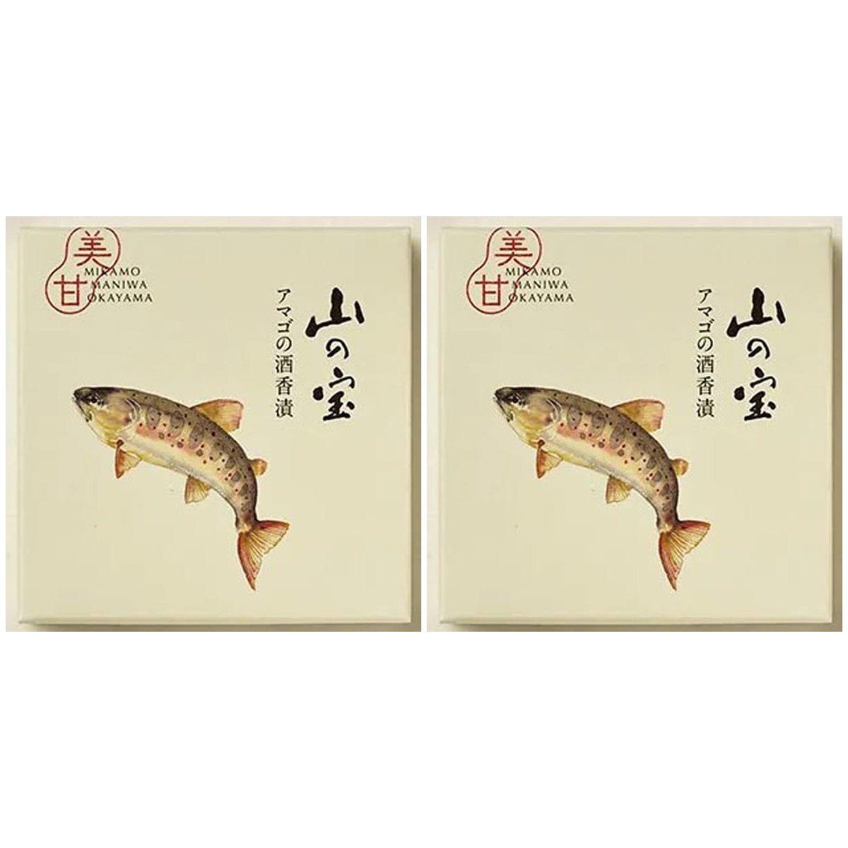 【商品説明】 しげや 山の宝 アマゴの酒香漬 85 g の 商品概要 お召し上がり方 缶ごと湯煎し5分ほど温めて、器などに盛り付けて、お召し上がりください。 内容量:85g セット内容:2個 原産地:日本 【商品スペック】 しげや 山の宝 アマゴの酒香漬 85 g の商品スペック 内容量 85g アレルゲン 小麦 大豆 ごま 他のしげやの食品&飲料・お酒を探す 食品&飲料・お酒 しげや）缶詰・瓶詰・パウチ しげや）ツナ・さば・鮭など魚介類 しげや）その他 魚介類 しげや 栄養成分表示 165kcal ※エネルギー(1缶あたり) 13.4g ※たんぱく質 14.6g ※脂質 2.6g ※炭水化物 348.5mg ※ナトリウム 0.88g ※食塩相当量 その他 ●内容量:85g ●名称:アマゴ粕漬のオイル煮 ●原材料名:アマゴ(岡山県産)、食用ごま油、酒粕、みりん、しょうゆ、食塩、(一部に小麦・大豆・ごまを含む) ●産地:岡山県 ●保存方法:直射日光を避け、常温で保存してください。 ●栄養成分1缶あたり:エネルギー165KCa、たんぱく質13.4g、脂質14.6g、炭水化物2.6g、ナトリウム348.5mg、食塩相当量0.88g ●食物アレルギー:一部に小麦・大豆・ごまを含む メーカー都合により、パッケージや内容が変更となる場合がございます。パッケージ変更を理由とした返品は承っておりません。