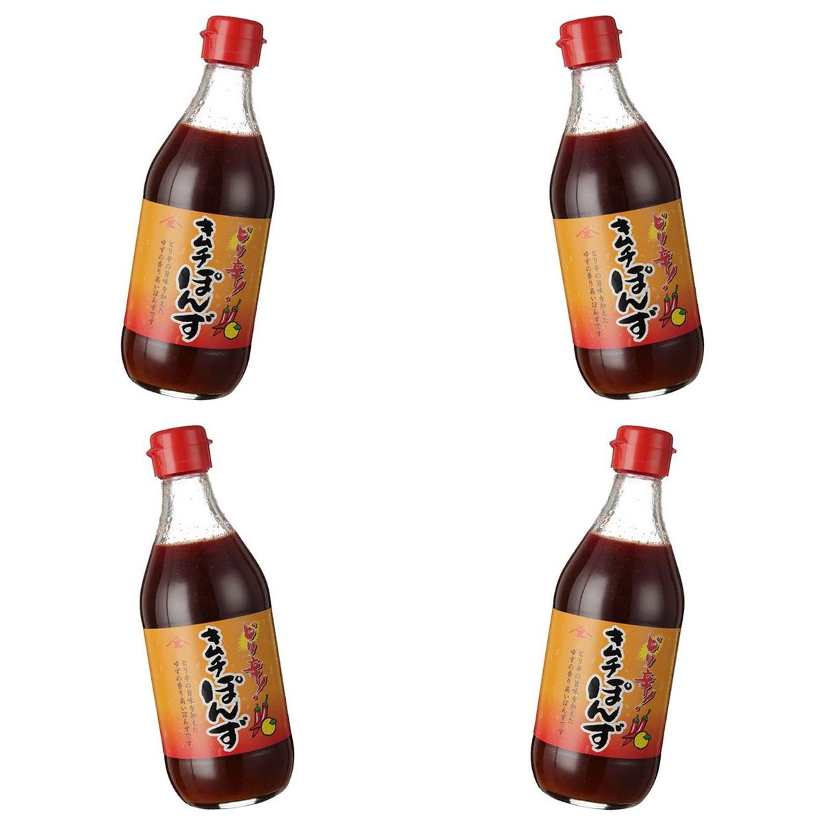 【商品説明】 大醤 キムチぽんず 360ml の 商品概要 バランスの良いぽん酢です 化学調味料を使用せず、本醸造醤油にかつお、昆布等の旨味と豆板醤、コチュジャンの辛味にたっぷりのゆず果汁をバランス良く加えたぽん酢です。モンドセレクション連続金賞受賞商品。 お召し上がり方 ぽんずとして鍋物はもちろん、焼肉や餃子のたれとして、夏場は豚しゃぶサラダにかけて、ピリ辛ドレッシングとしても年中お使いいただけます。 内容量:360ml セット内容:4個 原産地:日本 【商品スペック】 大醤 キムチぽんず 360ml の商品スペック その他 ●名称:味付ぽんず ●原材料名:しょうゆ(国内製造)、米発酵調味料、ゆず果汁、醸造酢、豆板醤、砂糖、食塩、コチュジャン、混合だし(かつお節、さば節)、魚介エキス調味料、たん白酵素分解物、酵母エキス、昆布エキス(一部に小麦・大豆・さばを含む) ●内容量:360ml ●賞味期間:12ヶ月 ●保存方法:直射日光を避け、常温で保存してください。 ●販売者: ●製造者:大醤株式会社 大阪府堺市堺区石津北町20 ●栄養成分表示:100gあたり。エネルギー66kcal、たんぱく質3.1g、脂質0.3g、炭水化物12.7g、食塩相当量7.4g ■アレルゲン情報:一部に小麦・大豆・さばを含む 他の大醤の食品&飲料・お酒を探す 食品&飲料・お酒 大醤）調味料・油・スパイス 大醤）ポン酢 大醤 メーカー都合により、パッケージや内容が変更となる場合がございます。パッケージ変更を理由とした返品は承っておりません。