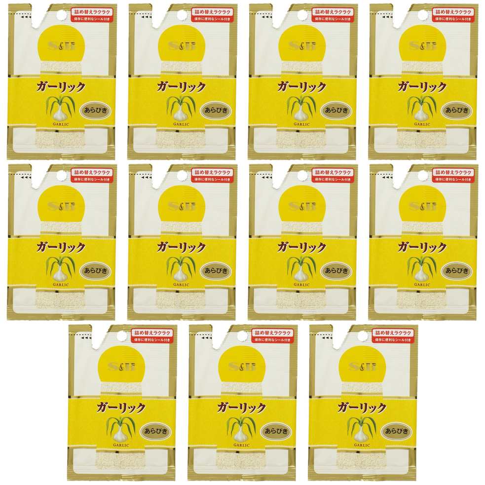 【商品説明】 エスビー食品 S&B S&B袋入りガーリック(あらびき) 18g の 商品概要 あらゆる料理をひきたてる味と香りをお楽しみください。 商品特徴 内容量:18g セット内容:11個 【商品スペック】 エスビー食品 S&B S&B袋入りガーリック(あらびき) 18g の商品スペック その他 ●名称:ガーリック ●原材料名:ガーリック ●内容量:18g ●保存方法:直射日光、高温多湿を避けて保存してください。 ●栄養成分表示:100gあたり。エネルギー364kcal、たんぱく質18.2g、脂質0.9g、炭水化物70.7g、食塩相当量0.1g ●アレルゲン情報:無し 他のエスビー食品の食品&飲料・お酒を探す 食品&飲料・お酒 エスビー食品 S&B）調味料・油・スパイス エスビー食品 S&B）香辛料・スパイス エスビー食品 S&B）スパイス・ハーブ エスビー食品 S&B）ガーリック エスビー食品 S&B メーカー都合により、パッケージや内容が変更となる場合がございます。パッケージ変更を理由とした返品は承っておりません。