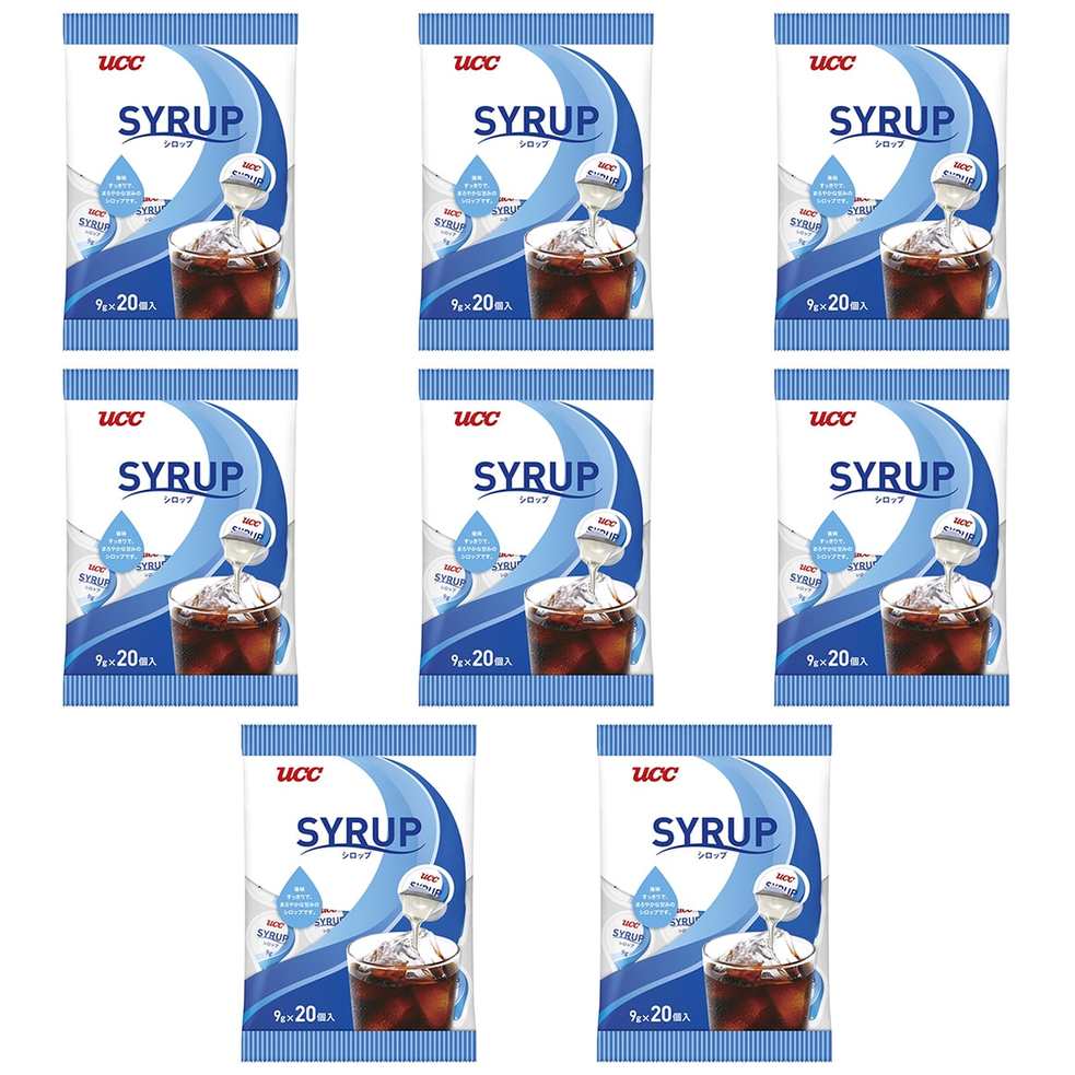 【商品説明】 UCC ユーシーシー ガムシロップ (9g×20P) 180g の 商品概要 特長 すっきりとした甘みとまろやかなコクのポーションタイプのガムシロップです。アイスコーヒーに最適。 内容量:9g×20個入り セット内容:8個 原産地:日本 【商品スペック】 UCC ユーシーシー ガムシロップ (9g×20P) 180g の商品スペック その他 ●容量:9g×20個入り ●原材料:果糖ぶどう糖液糖(国内製造) ●保存方法:直射日光、高温多湿をさけ、常温で保存してください。 他のUCCの食品&飲料・お酒を探す 食品&飲料・お酒 UCC ユーシーシー）調味料・油・スパイス UCC ユーシーシー）砂糖・甘味料 UCC ユーシーシー）甘味料 UCC ユーシーシー メーカー都合により、パッケージや内容が変更となる場合がございます。パッケージ変更を理由とした返品は承っておりません。