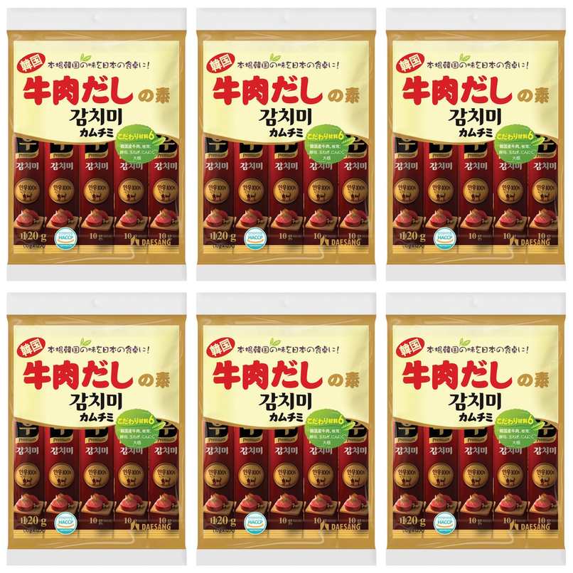 大象ジャパン 韓国 牛肉だしの素 カムチミ 120g × 6【Y倉庫】