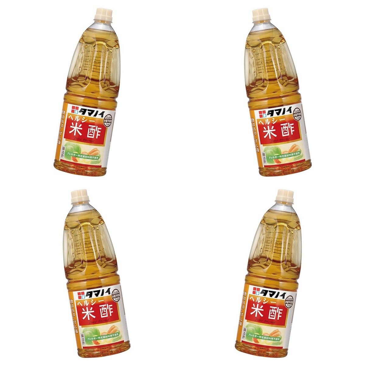 タマノイ ヘルシー米酢 1.8L [業務用米酢] × 4【Y倉庫】
