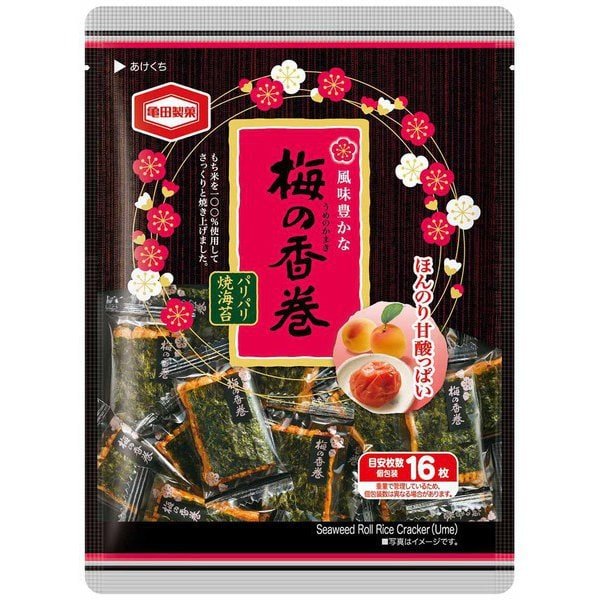 【6セット】亀田製菓 梅の香巻 47g【Y倉庫】
