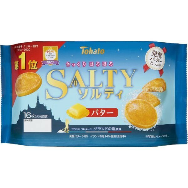 【5セット】東ハト ファミリーサイズソルティ バター 16枚【Y倉庫】