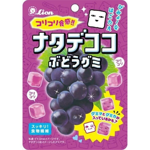 【10セット】ライオン菓子 ナタデココ ぶどうグミ 40g【Y倉庫】