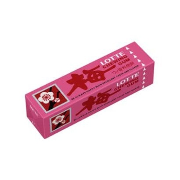 【11セット】ロッテ 歯につきにくい 梅ガム 9枚【Y倉庫】