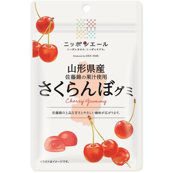 【10セット】JA全農 ニッポンエール 山形県産 さくらんぼグミ 40g【Y倉庫】