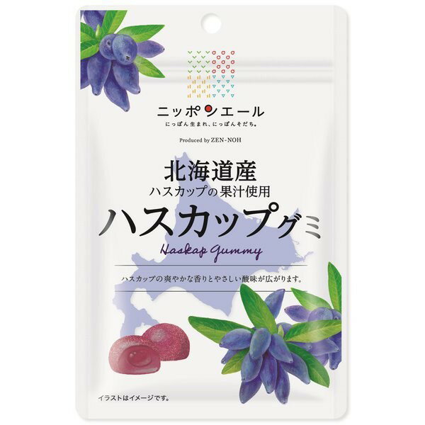 【10セット】JA全農 ニッポンエール 北海道産 ハスカップグミ 40g【Y倉庫】
