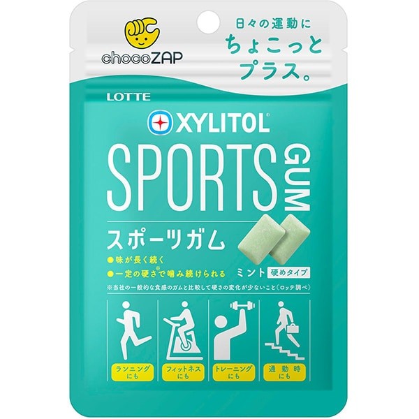 【8セット】ロッテ キシリトールスポーツガムミント 21g【Y倉庫】