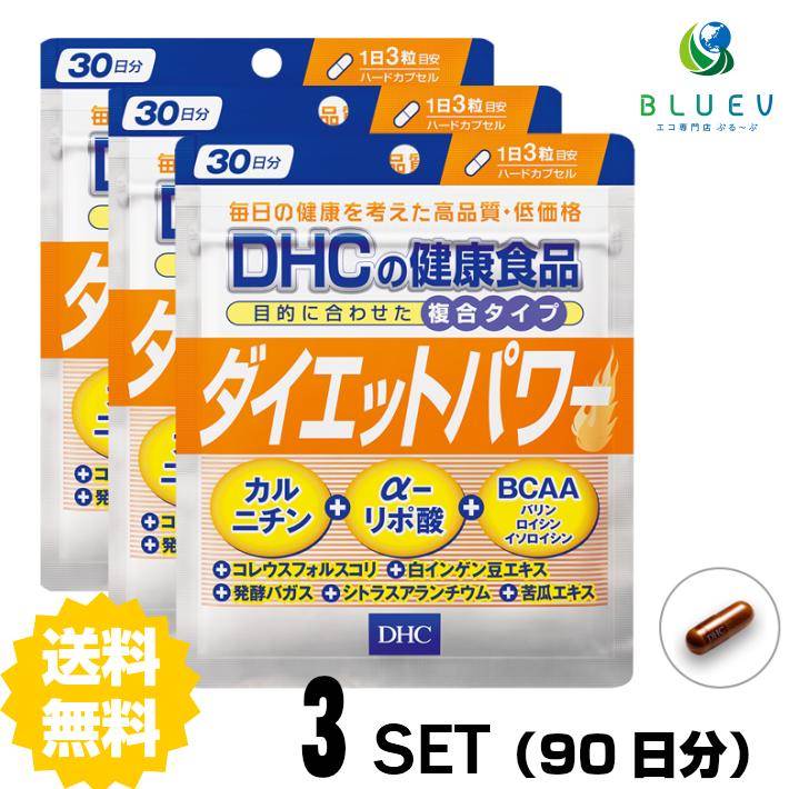 【マラソン期間 P5倍】 DHC サプリメント ダイエットパワー 30日分（90粒） ×3セット