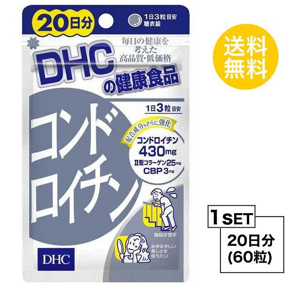 【マラソン期間 P5倍】 DHC サプリメント コンドロイチン 20日分（60粒） ×1セット