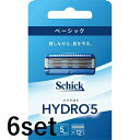 【6セット】 【送料無料】 シック ハイドロ5 ベーシック 替刃 12個入