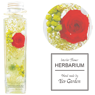 106 薔薇 レッド ローズ ハーバリウム herbarium プリザーブドフラワー ドライフラワー 送料無料 ラッ..