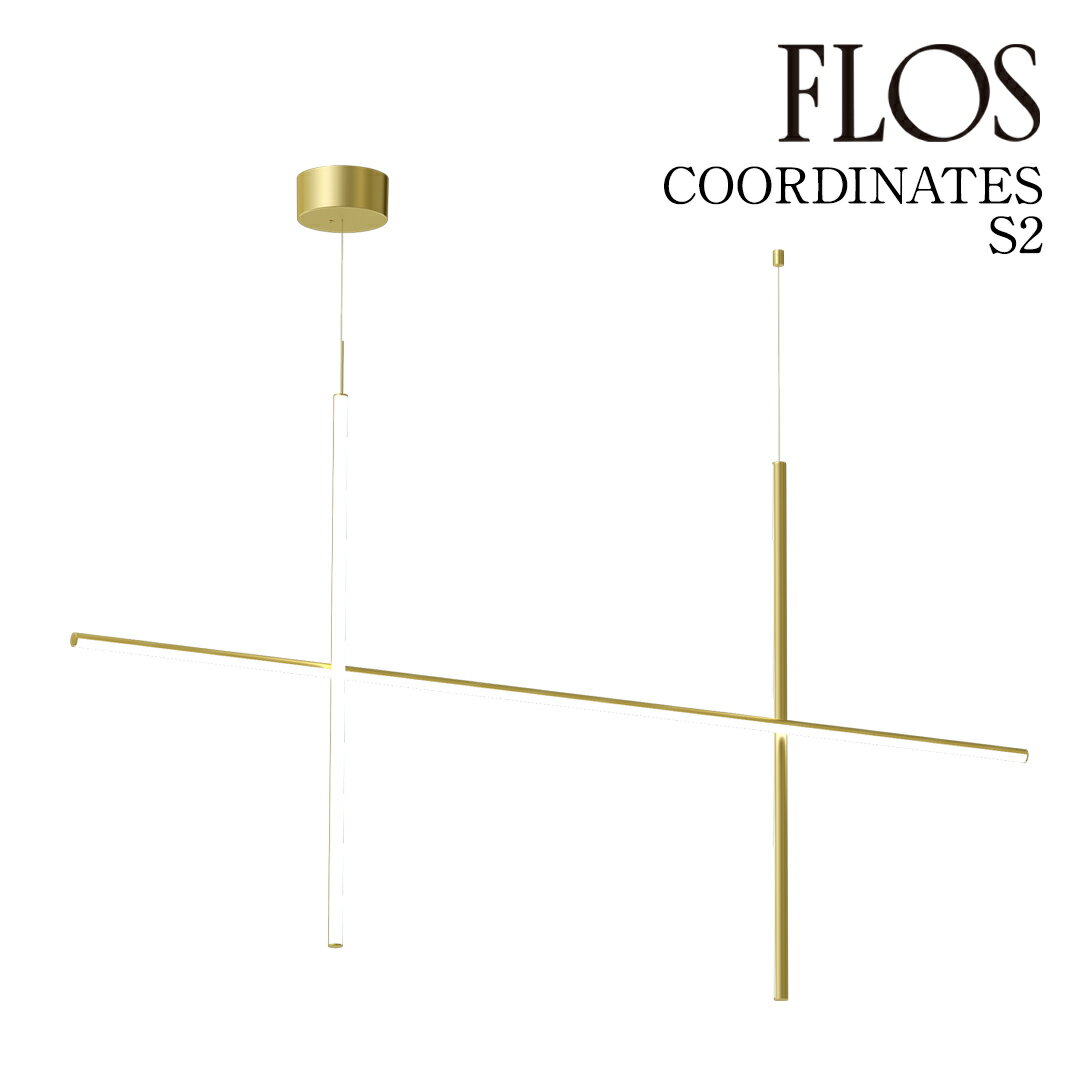 Rakuten - 【3年保証】COORDINATES S2 (Gold)(コーディネイツ F) Anod.Champagne ゴールド FLOS ペンダントライト 【COORDINATES S1】FU186244[照明/天井照明/ペンダントライト/イタリア照明/デザイナーズ]【正規品】【送料無料】