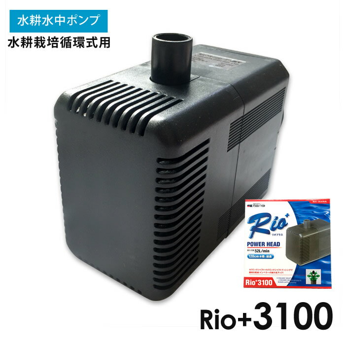 水中ポンプ 水耕栽培 循環式 Rio+3100 自作水耕栽培 小〜中規模 水耕栽培 システム プラント 【あす楽】