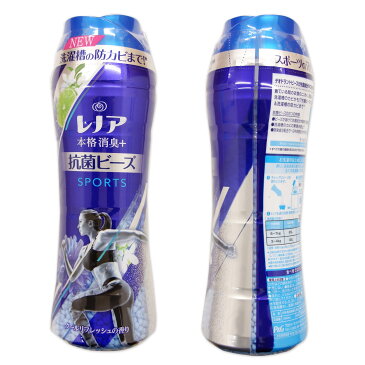 レノア本格消臭＋ SPORTS 抗菌ビーズ クールリフレッシュの香り 本体 490ml × 6本 【P&G】【82302296】